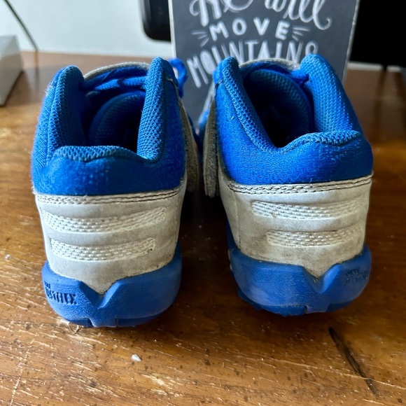 Nike Alpha Hurache Varsity Keystone mid youth baseball cleats size 11 royal blue - Picture 3 of 5